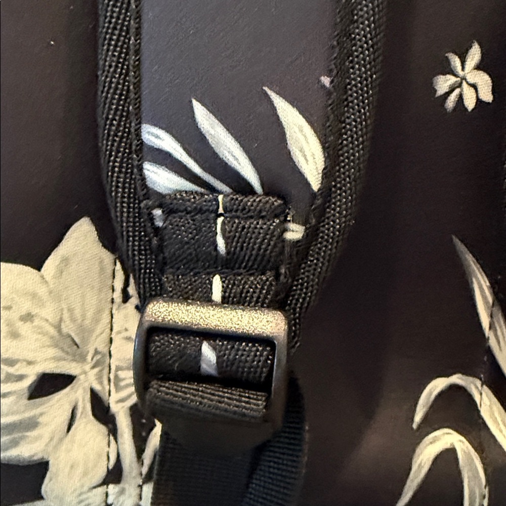 Roxy Black and White Floral Backpack - Picture 7 of 11